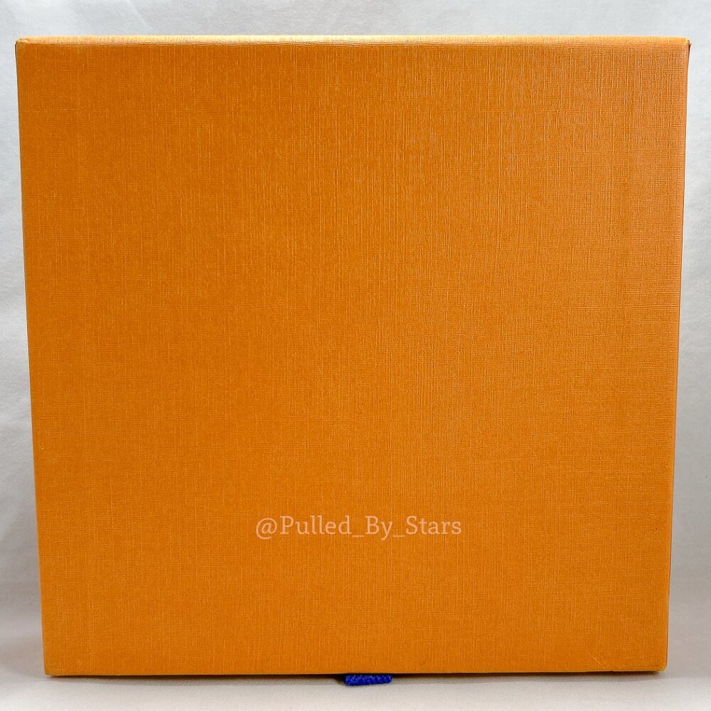 LOUIS VUITTON Medium Orange Pullout Drawer Box (7" x 7" x 2") + Ribbon & Misc. - Picture 7 of 16